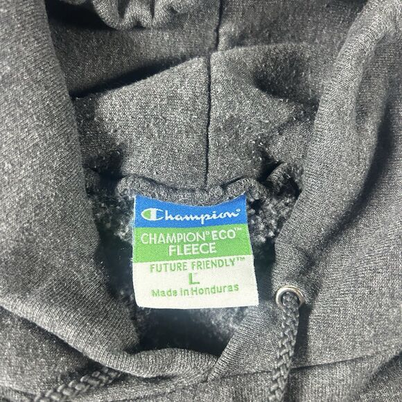 Kent State University Graphic Hoodie Men’s Large Champion ECO Gray Spell Out Y2K - Picture 4 of 9